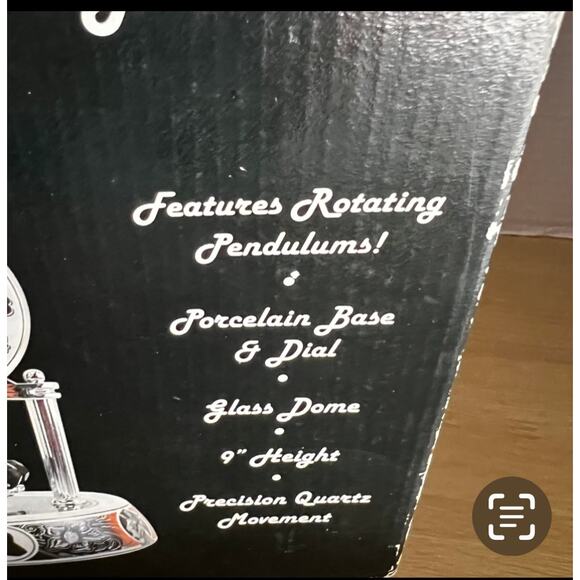 ELVIS PRESLEY Silver Anniversary Clock Porcelain Base Rotate Glass Dome - Picture 6 of 11